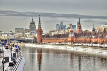 View of the Moscow Kremlin. HDR