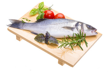 Raw seabass
