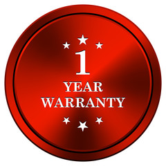 Fototapeta premium 1 year warranty icon