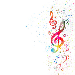 music note background, easy editable - 57697930