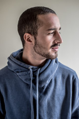 Fototapeta premium young stylish man with sport hat