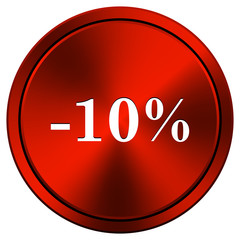 10 percent discount icon