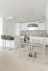 Interior of stylish modern house, kitchen