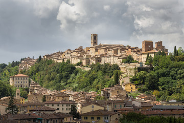 Fototapeta na wymiar Panorama Colle di Val d'Elsa, miasto kryształu, Toskania
