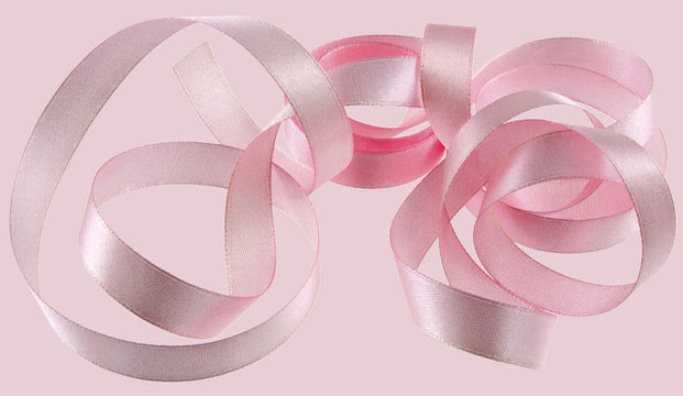 ruban tissu satin rose