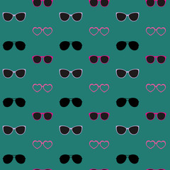 Glasses Vector Seamless Pattern
