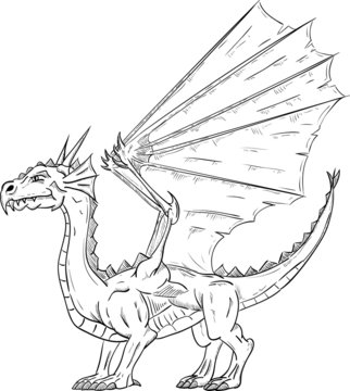 dragon standing