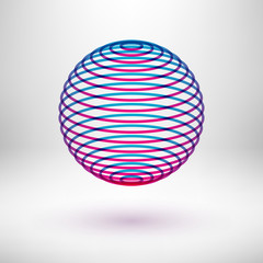 Abstract colorful sphere
