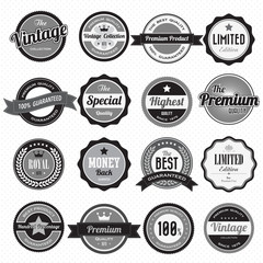 Fototapeta premium Set of retro vintage badges and labels