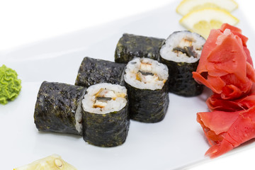 delicious seafood sushi at a Japanese restaurant