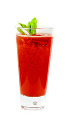 strawberry cold tea