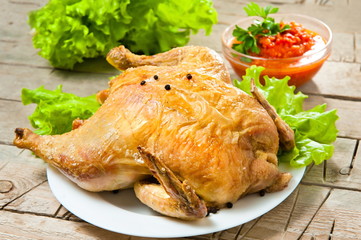 whole roasted chicken