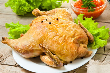 whole roasted chicken