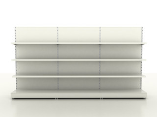 Empty retail shelves