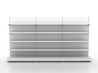 Empty retail shelves