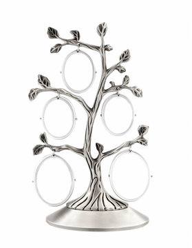 Family Tree Silver Photo Frame