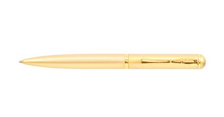 Golden pen isolated