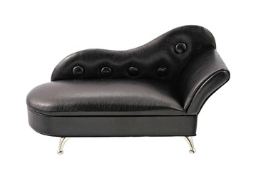 Leather sofa isolated
