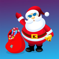 Santa & Christmas Gifts- Vector