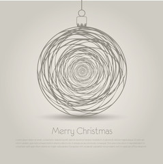 Christmas ball on white background