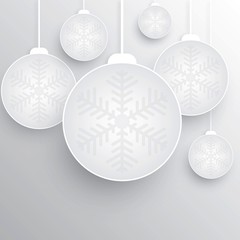 Christmas ball on white background