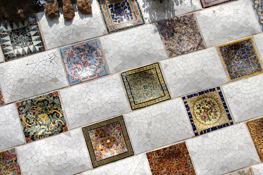 Barcelona Gaudi buildings in details