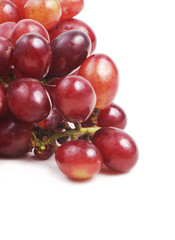 red grape on isolated white background