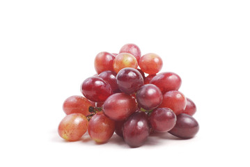 red grape on isolated white background
