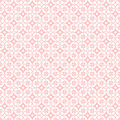 Seamless Dots and Floral Background