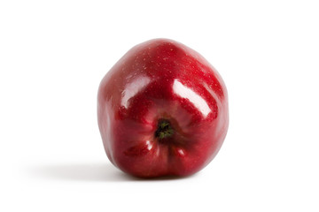 red apple on a white background with clipping path