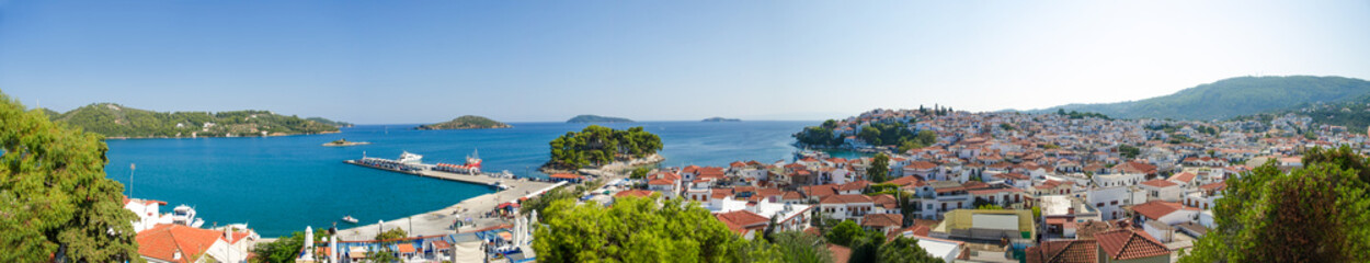 Tropical island panorama view
