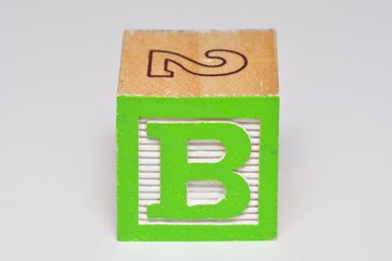 Alphabet block B