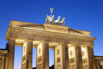 Berlin Brandenburg Gate At Dusk