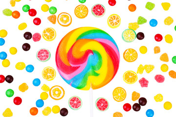 Lollipops and candies