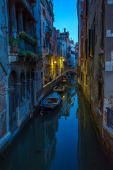 Obraz na płótnie Canvas Gondolas at Grand Canal, Venice, Italy