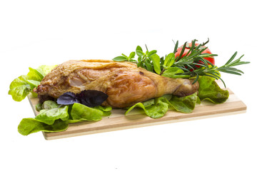 Smoked chicken leg