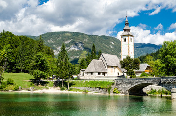 Church of St John the Baptist, Bohinj Lake, Slovenia