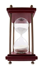 Hourglass isolated on a white background