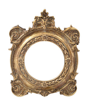 Oval Vintage Gold Frame