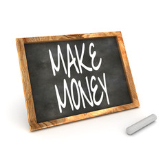 Obraz premium Blackboard Make Money