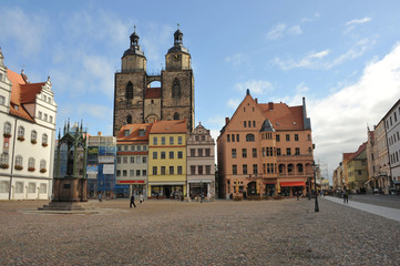 Fototapeta na wymiar Najświętszej Marii, Marcin Luter, reformacja, Wittenberg