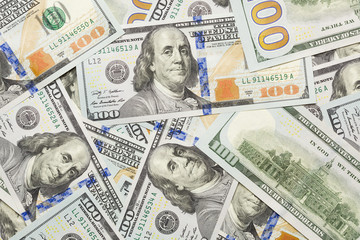 Random Angled Layer of the New One Hundred Dollar Bill