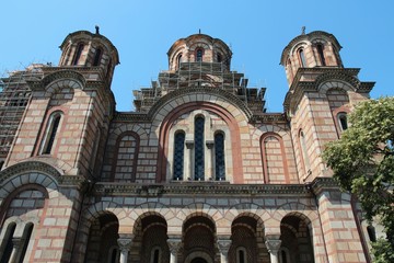 Fototapeta premium Belgrade landmark - St. Mark's Church