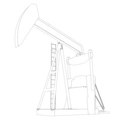 Oil pump. Wire frame © cherezoff