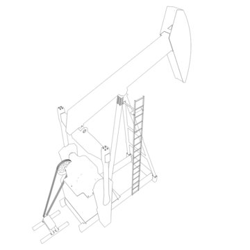 Oil Pump. Wire Frame