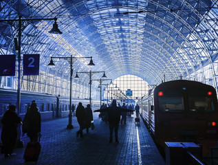 Covered railway station