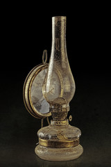 Rusty petroleum lamp