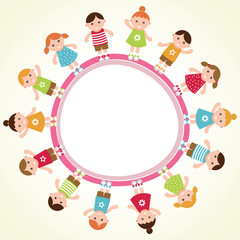 Kids frame. Vector illustration.