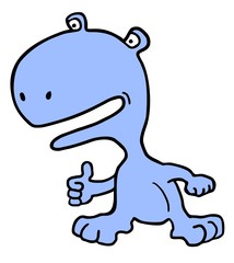Funny hippo