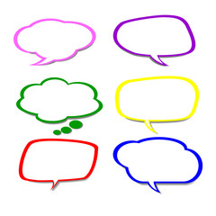 Paper Speech Bubble, Vector Illustration